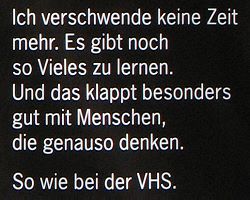 Es gibt Vieles zu lernen ...