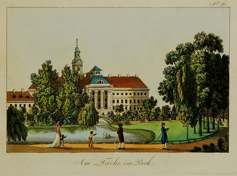 File:Georgenhaus 1804 mit Park und Teich.JPG