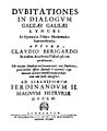 Berigard, Claude Guillermet – Dubitationes in dialogum Galilaei Galilaei, 1632 – BEIC 1215812.jpg