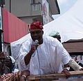 Akogun Lere Oyewumi at his best during political rally.jpg