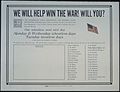 "We will help win the war^ Will You...", ca. 1917 - ca. 1919 - NARA - 512683.jpg