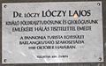 Pál-völgyi-barlang, Lóczy Lajos emléktábla.jpg