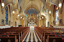 Interior of St Andrew's Catholic Church in Roanoke, Virginia.jpg