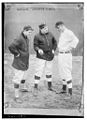 (Rube Marquard standing at right, (Libe?) Washburn in center and Mike Donlin standing at left, New York, NL (baseball)) (LOC) (2163514412).jpg