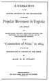 A Narrative of the Leading Incidents of the Organization of the First Popular Movement in Virginia in 1865.jpg