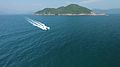 File:Aerial Shot Of Sea With Speedboat.webm