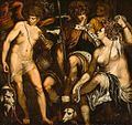 345 Alessandro Varotari ~ il Padovanino (Padua 1588-1648 Venice) Venus and Adonis with Amor.jpg