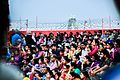 Crowds watching the Aarti at Har-Ki-Pauri (Haridwar).jpg