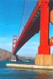 Die Golden Gate Bridge bei San Francisco, Kalifornien